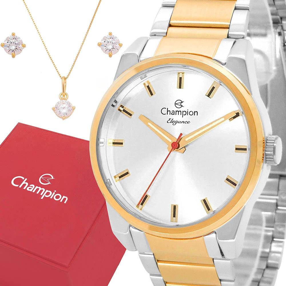 Relógio Champion Dourado: Elegância e Garantia!