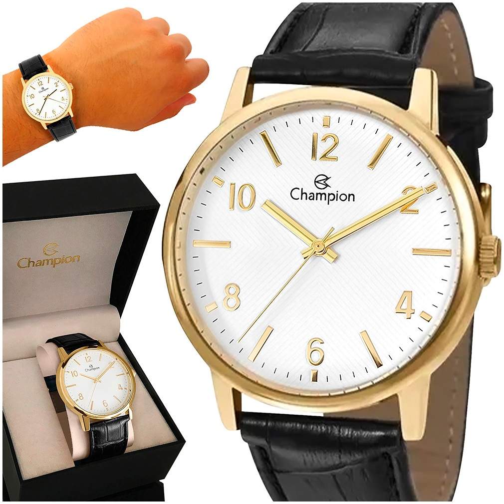 Relógio Champion Masculino Dourado: Elegância e Garantia