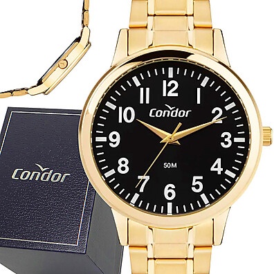 Relógio Condor Masculino Dourado: Elegância e Garantia