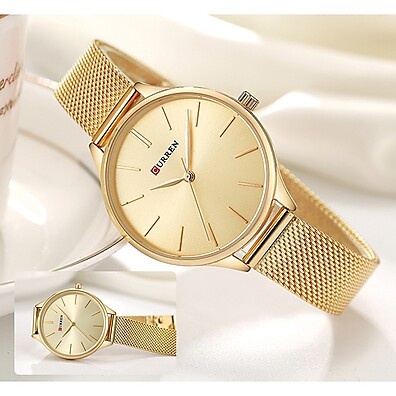 Relógio CURREN Feminino CR24MX – Elegante e à Prova d'Água