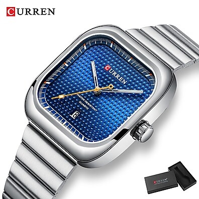 Relógio CURREN Masculino 36MM – Elegante, Resistente e à Prova d'Água