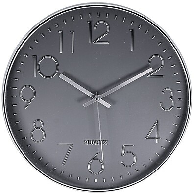 Relógio de Parede Cromado 30cm: Elegância e Precisão