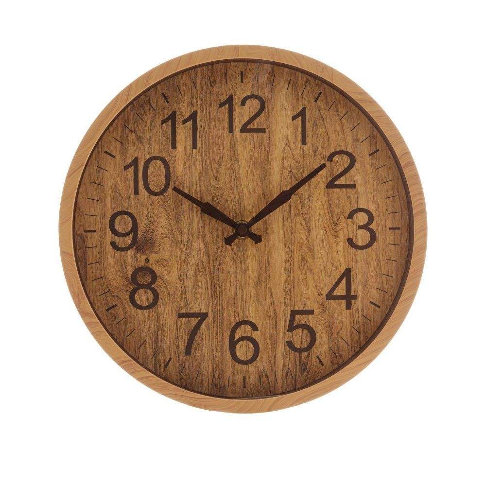 Relógio de Parede Wood: Elegância Rústica