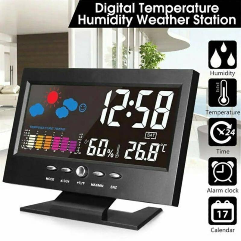 Relógio Digital Meteorológico com Alarme e Monitor de Temperatura