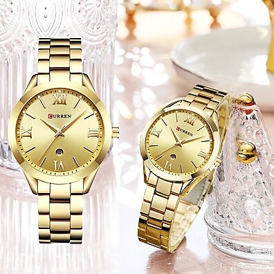 Relógio Feminino Curren 9007XA: Elegância à Prova D'água