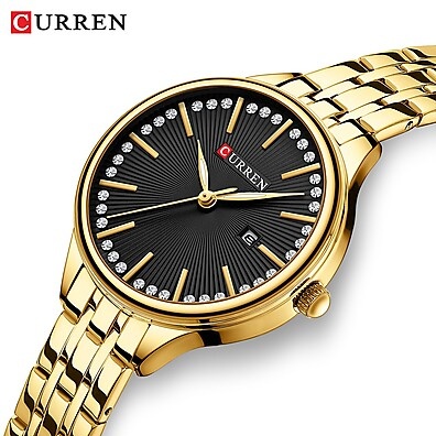 Relógio Feminino CURREN 9099 XQ: Elegância e Sofisticação