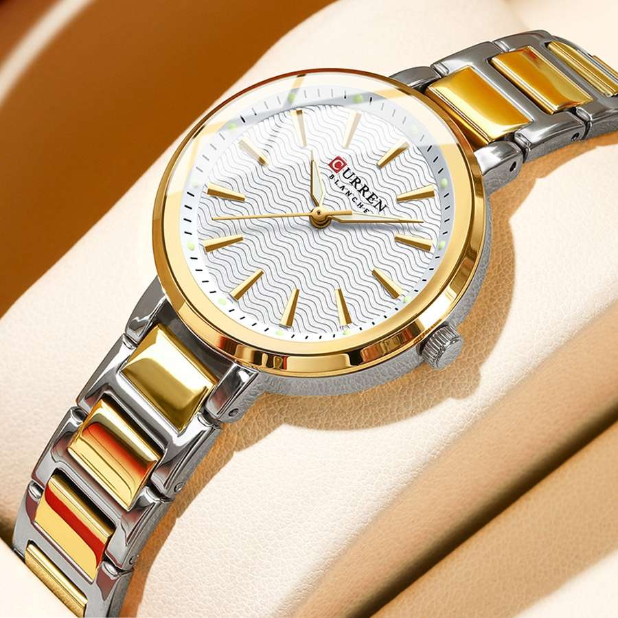 Relógio Feminino Curren 9109X: Elegância à Prova D'água