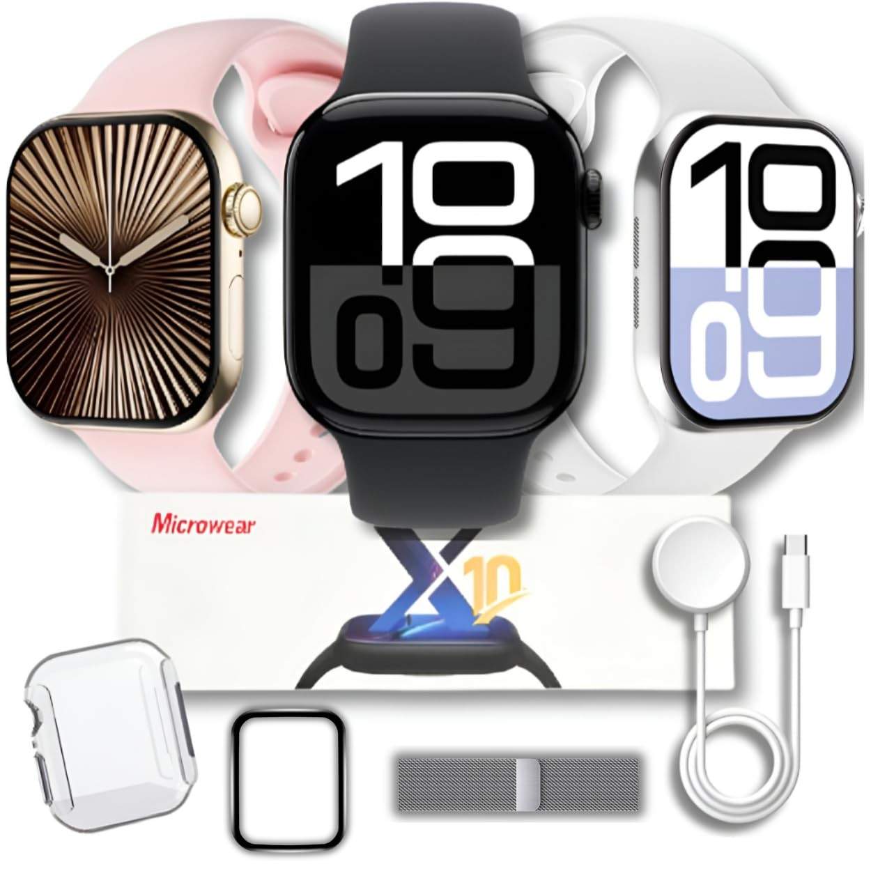 Smartwatch MICROWEAR S10 Serie 10: NFC, ChatGPT, GPS, IP68 - O Relógio Inteligente Completo