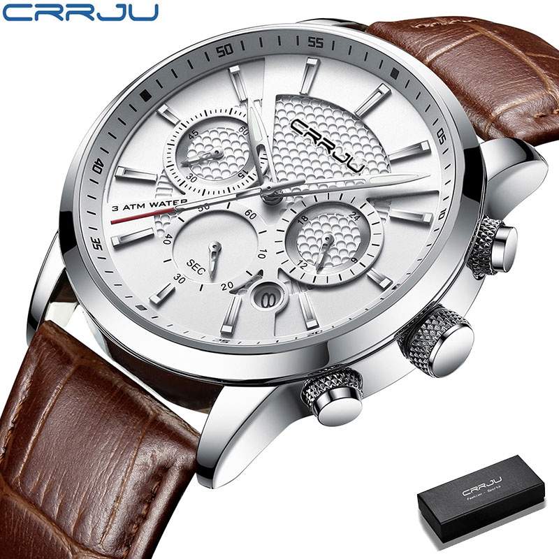 Relógio Masculino CRRJU 2212: Elegância e Resistência