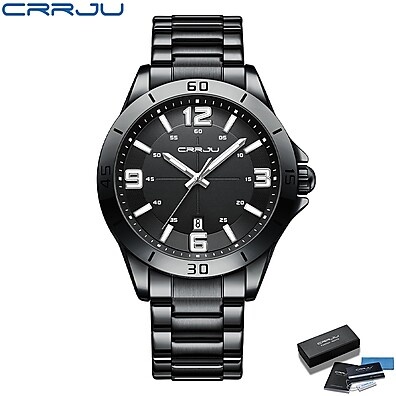 Relógio Masculino CRRJU 5003: Elegância e Durabilidade