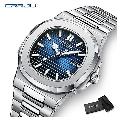 Relógio Masculino CRRJU 5018: Elegância e Durabilidade