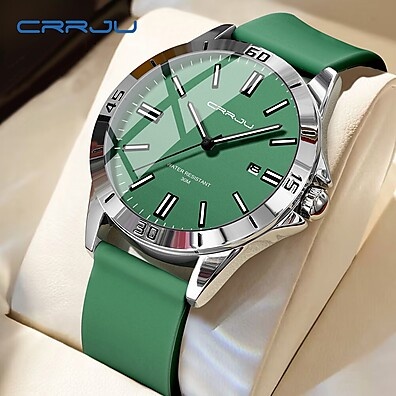 Relógio Masculino CRRJU 5025: Estilo e Resistência