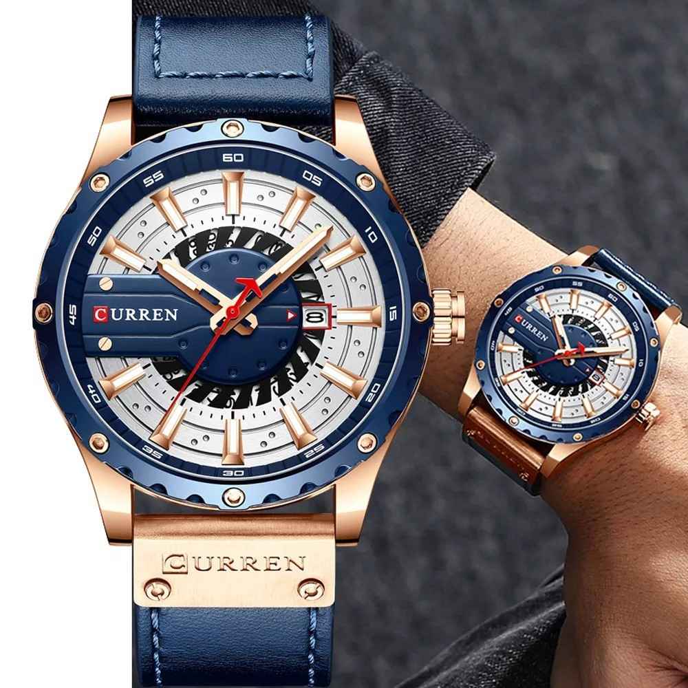 Relógio Masculino Curren 8374X: Elegância à Prova D'Água