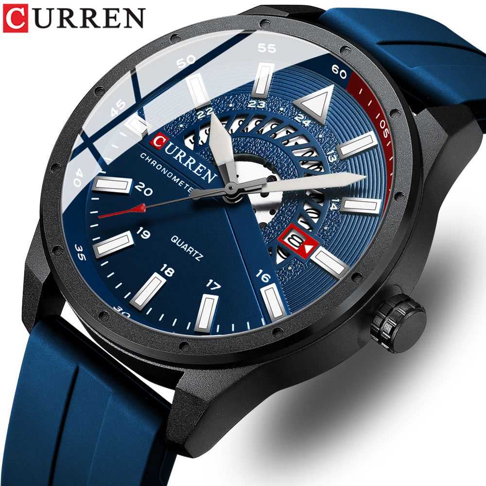 Relógio Masculino CURREN CR21LX: Couro e Estilo