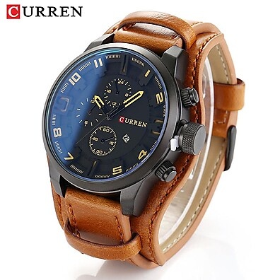 Relógio Masculino CURREN CR25LX: Estilo e Resistência