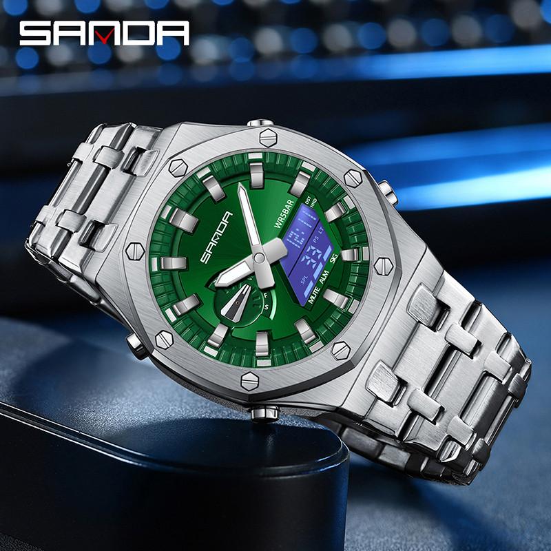 Relógio Masculino SANDA SD3357-2: Elegância e Resistência