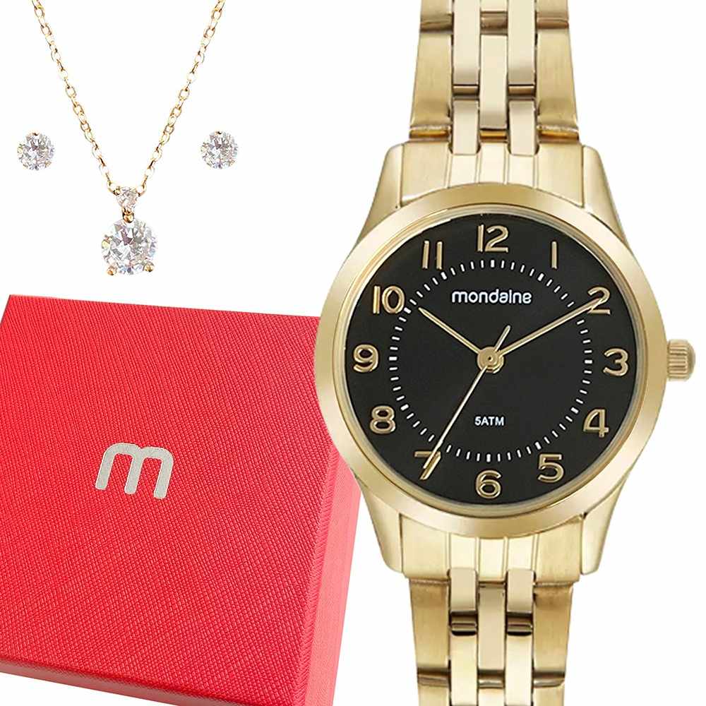 Relógio Mondaine Dourado: Elegância à Prova D'Água