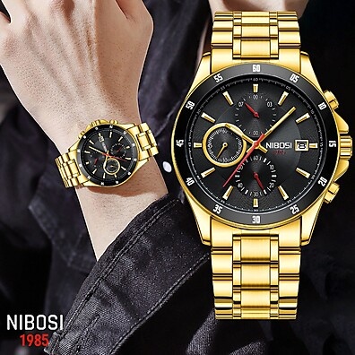 Relógio NIBOSI: Elegância e Funções Essenciais