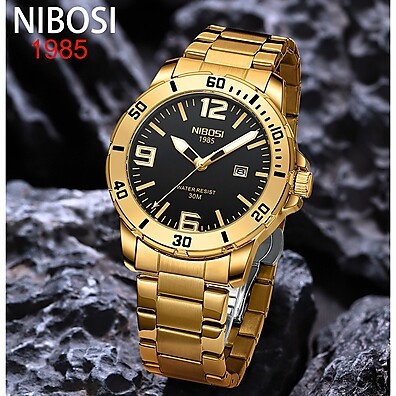 Relógio NIBOSI Masculino: Elegância à Prova D'água