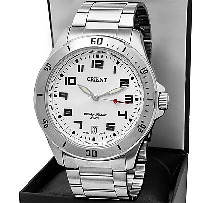 Relógio Orient Masculino Prata: Elegância à Prova D'água