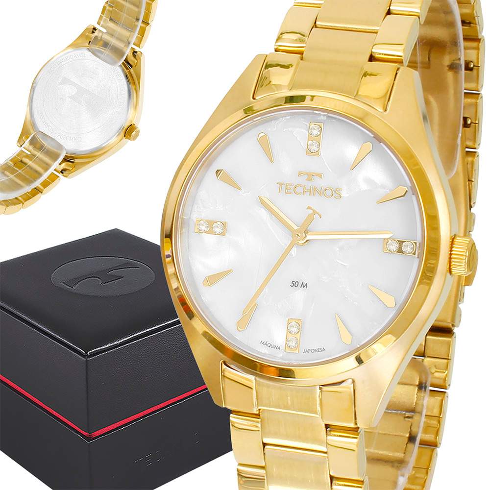 Relógio Technos Dourado: Elegância à Prova d'Água