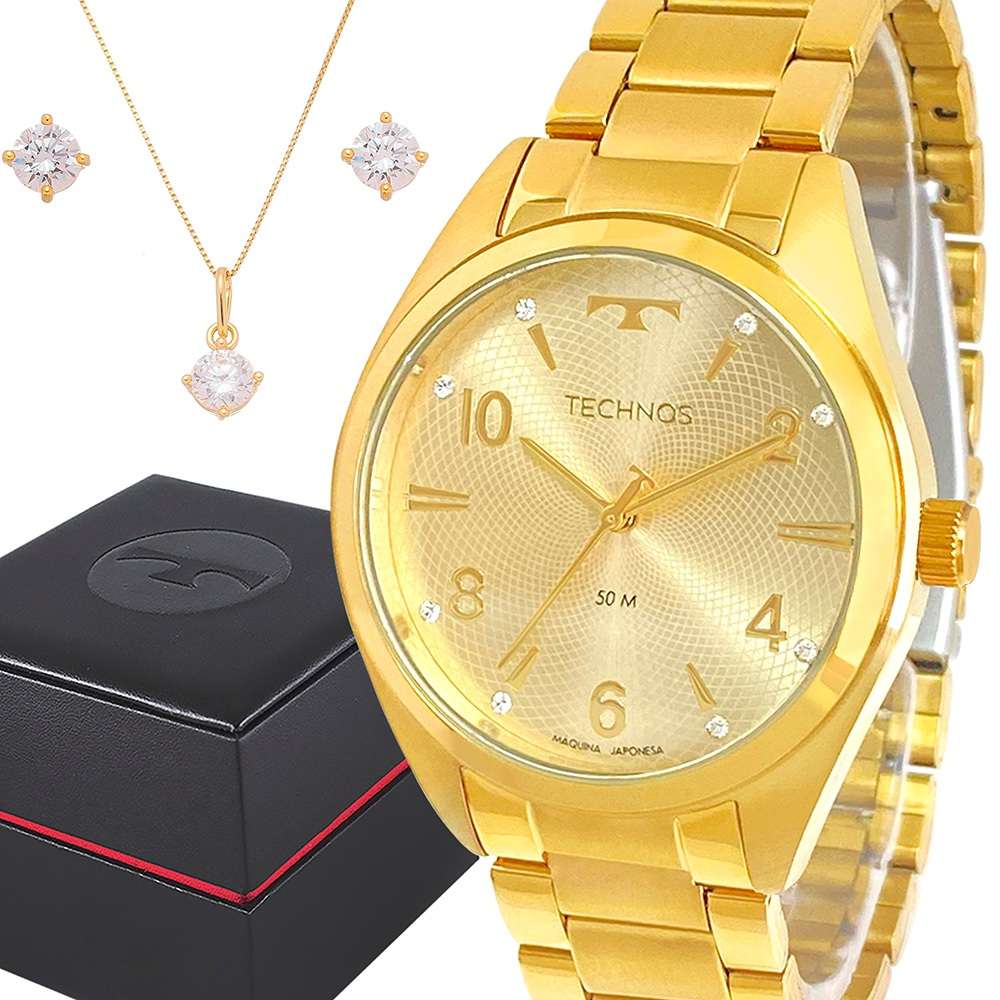 Relógio Technos Dourado: Elegância e Prova D'Água