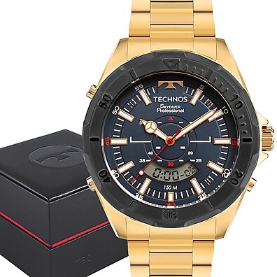 Relógio Technos Masculino Dourado: Elegância e Funções