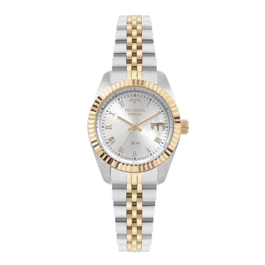 relogio-technos-riviera-elegancia-em-prata-e-dourado