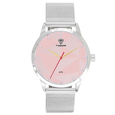 Relógio Tuguir Feminino: Elegância Moderna com Pulseira de Aço