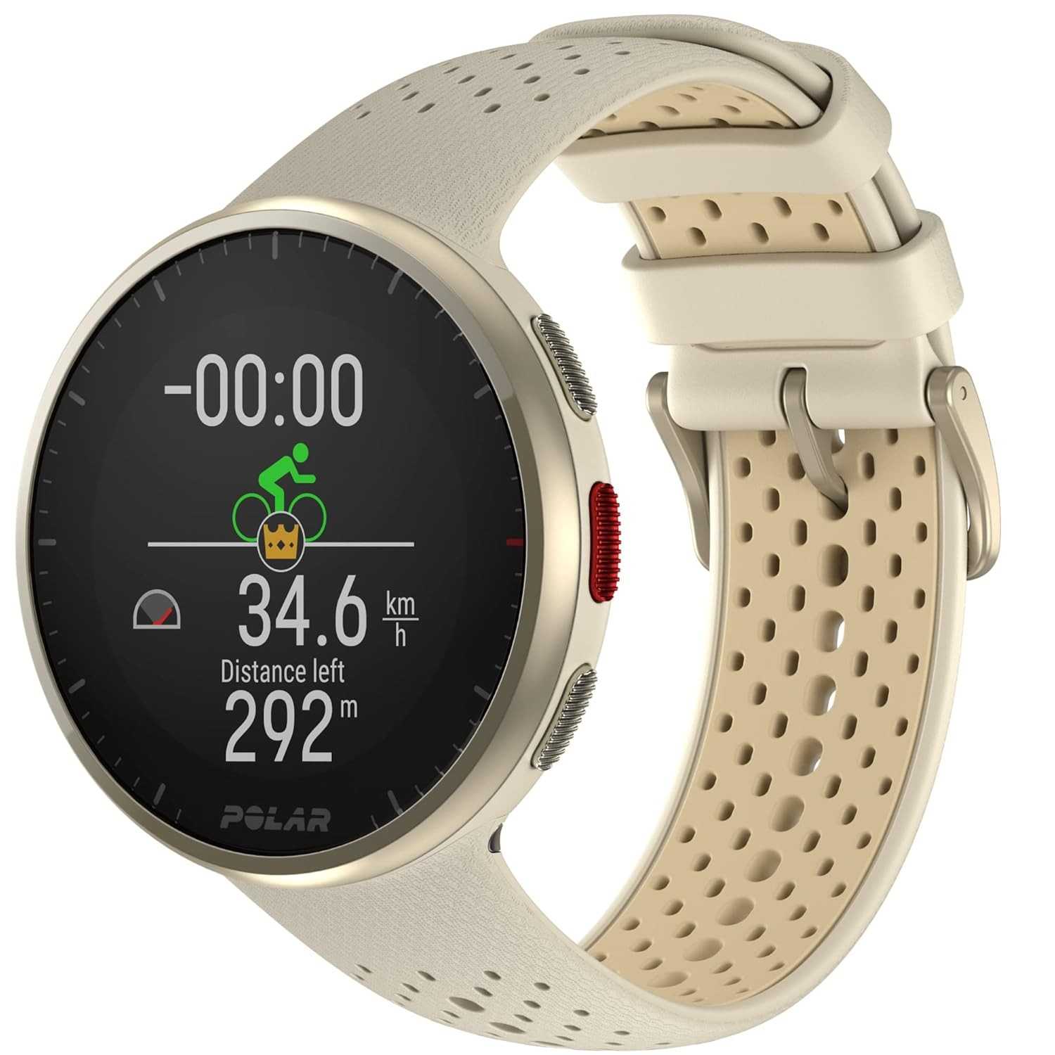 Polar Pacer Pro Champagne e Dourado: Relógio GPS Ultraleve para Performance Máxima
