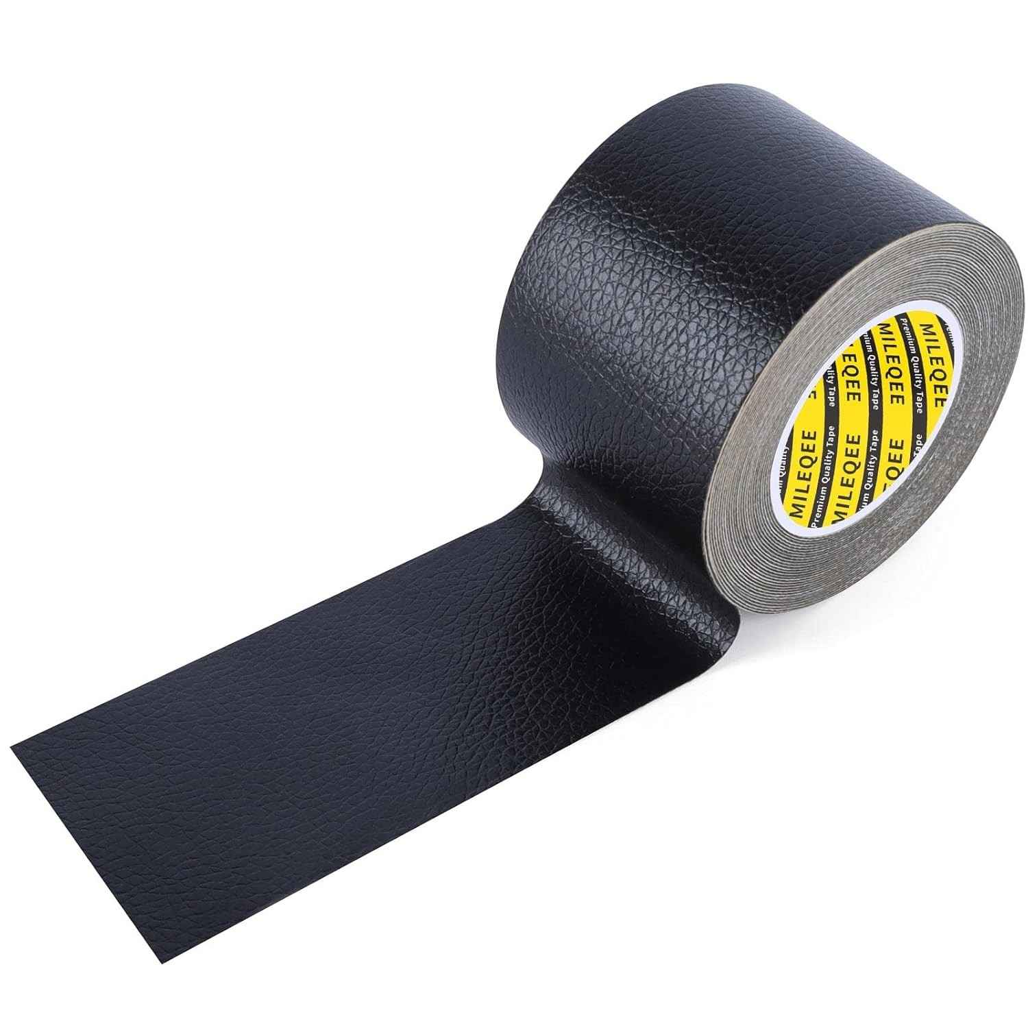 MILEQEE Remendo de Couro Autoadesivo 2x197 Pol. - Reparo Rápido e Durável para Sofás, Carros e Mais!