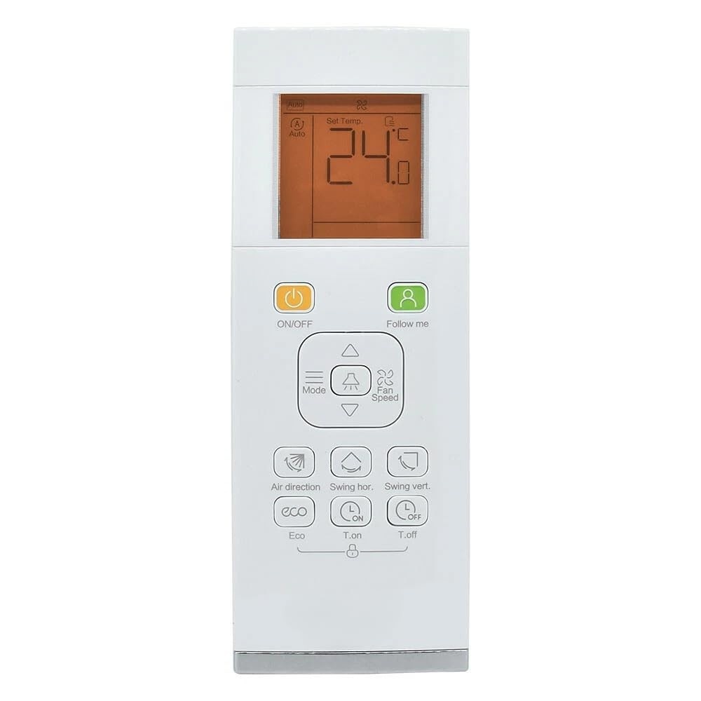 Controle Remoto Trane TCONTRM02WA com Luz de Fundo - Conveniência e Estilo no Controle do Ar Condicionado