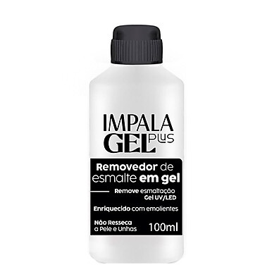 Removedor Esmalte Impala Gel Plus 100ml – Remove Gel UV Sem Danos