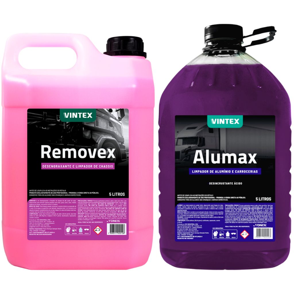 Removex + Alumax 5L: Limpeza Pesada e Alumínio Impecável