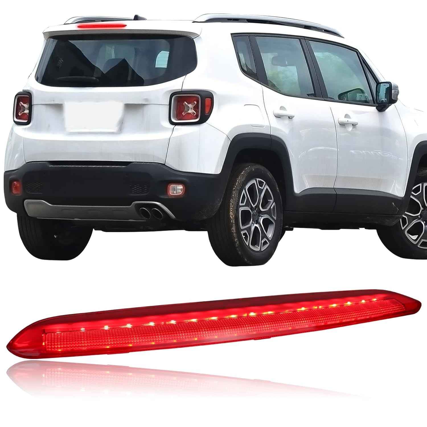 Terceira Luz de Freio LED Jeep Renegade 2015-2023: Segurança e Estilo com Brilho Intenso