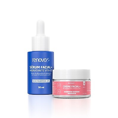 Renova Be: Sérum B3 + Creme Facial – Pele Jovem!