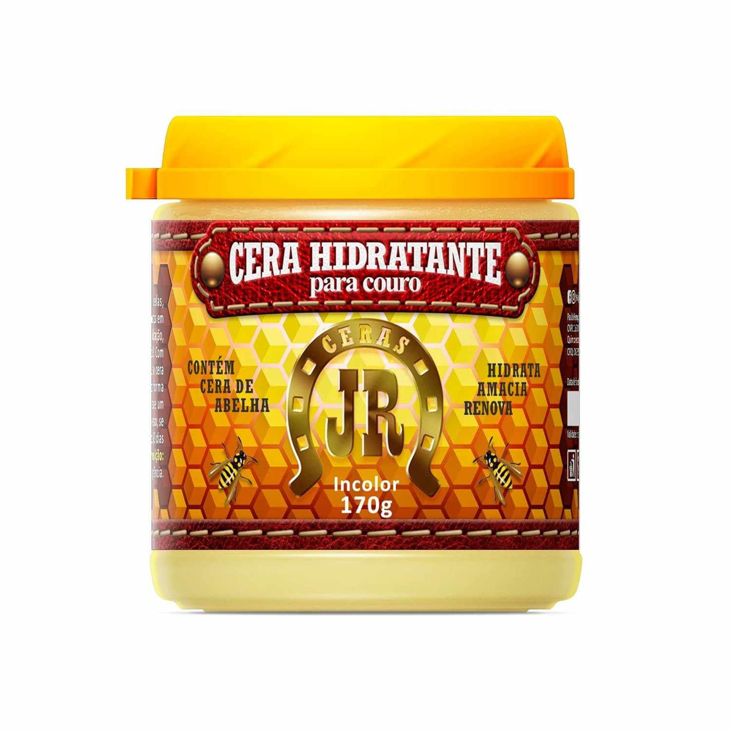 Hidratante de Couro JR 170g: Renove e Proteja Seus Itens de Couro!