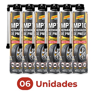 Reparo de Pneu Instantâneo: Kit 6 Unidades