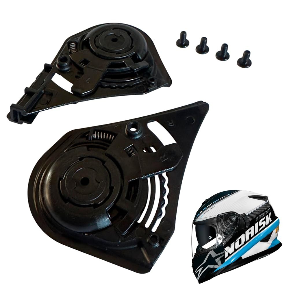 Kit Fixação Viseira Capacete Norisk FF302 Soul: Reparo Completo e Durável