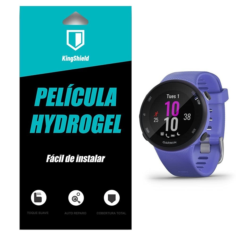 Kit 3x Película Hydrogel Garmin Forerunner 45/45s/55 KingShield - Proteção Total e Auto-Reparo