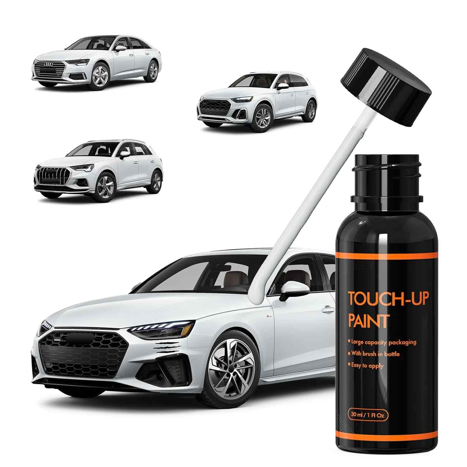LS9R Tinta de Retoque Branca Glaciar para Audi - Kit DIY para Reparo de Arranhões Automotivos
