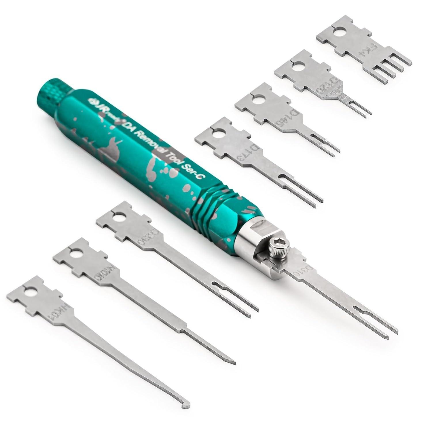 Kit Ferramenta Extratora de Pinos JRready ST5255: Reparo Profissional para Conectores Molex, AMP, Delphi e Bosch