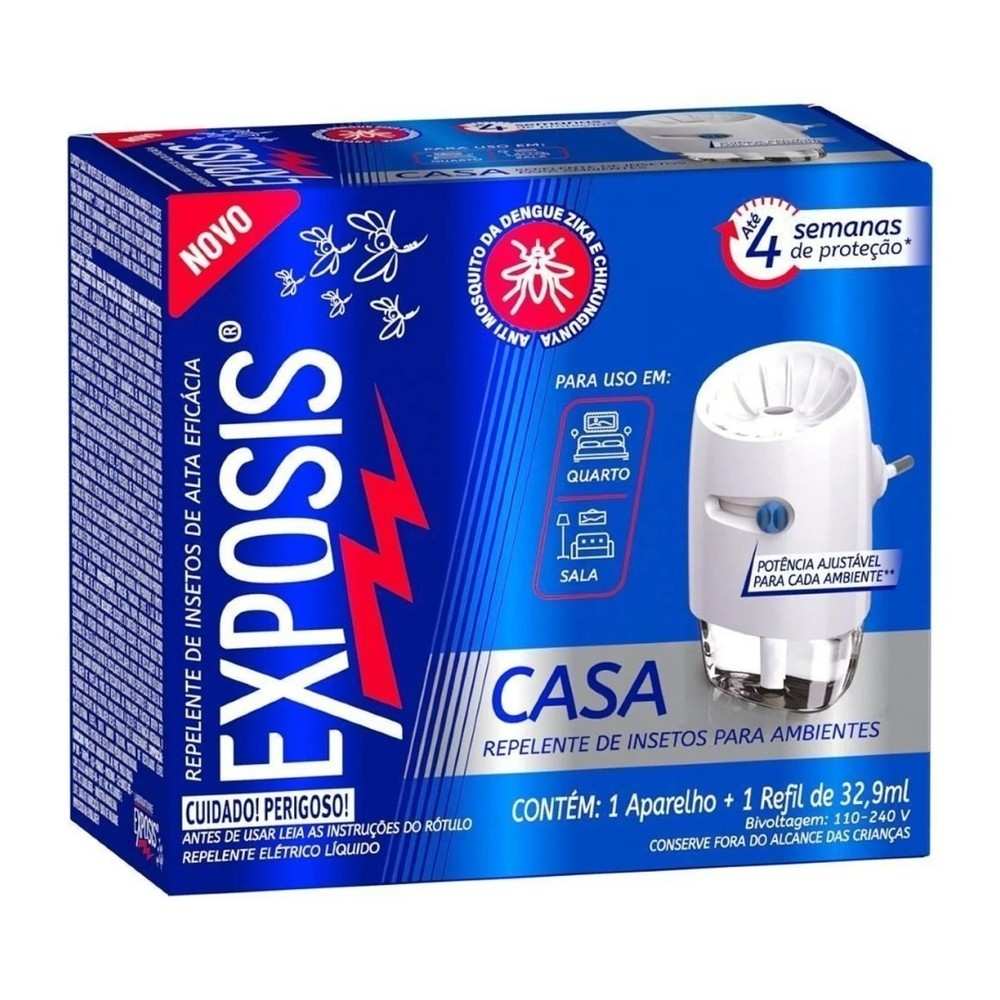 Repelente Elétrico Exposis: Proteção 30 Noites!