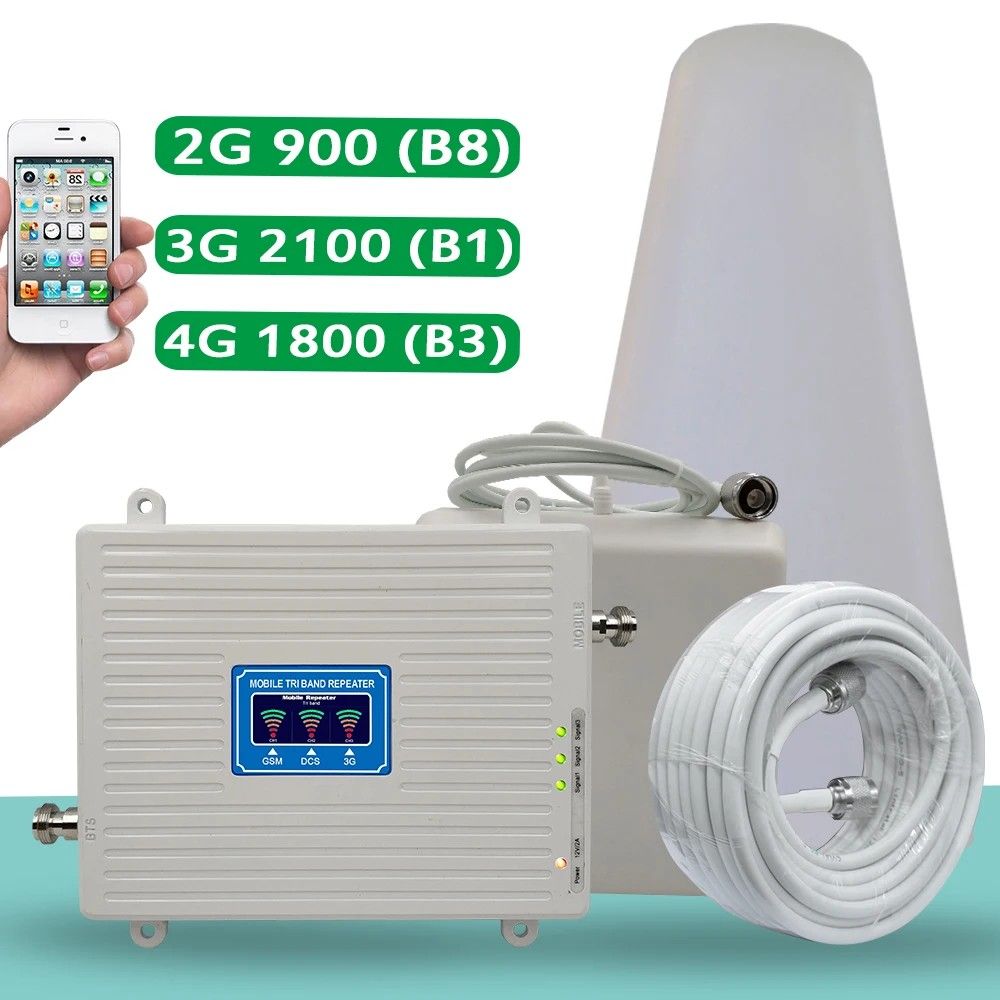 Repetidor de Sinal Celular Tri Band: 2G, 3G e 4G Full!