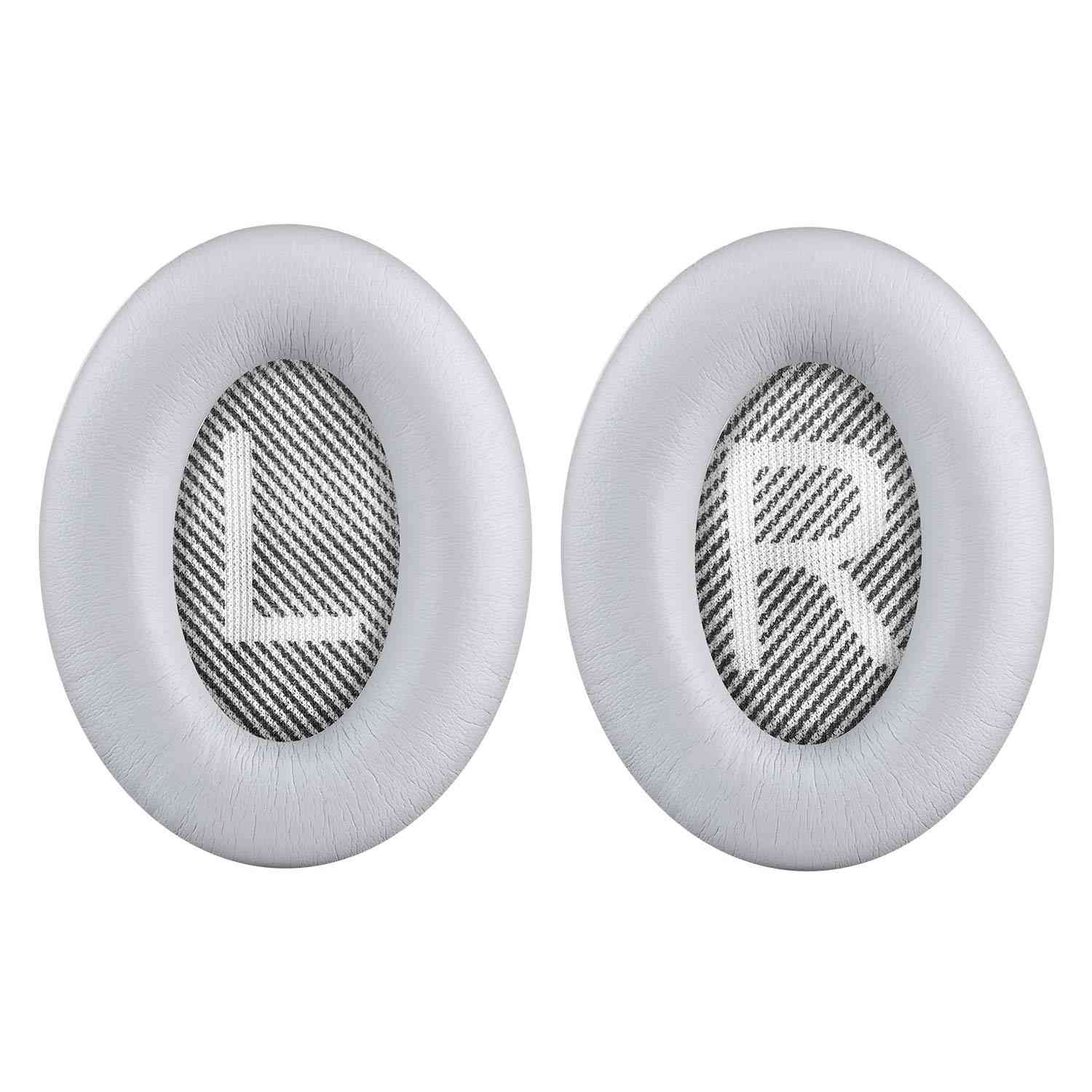 Renove seu Bose QC25/QC35: Almofadas de Reposição Cinza Claro (L+R) - Conforto e Qualidade!