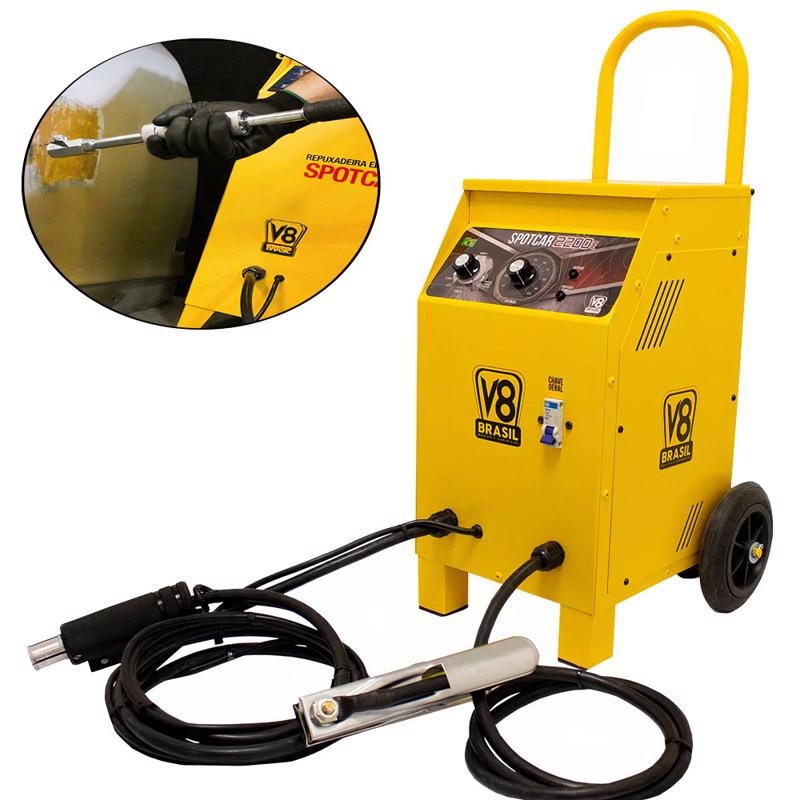 Repuxadeira Elétrica SpotCar 2200E: Potência 17,5Kva para Funilaria Profissional