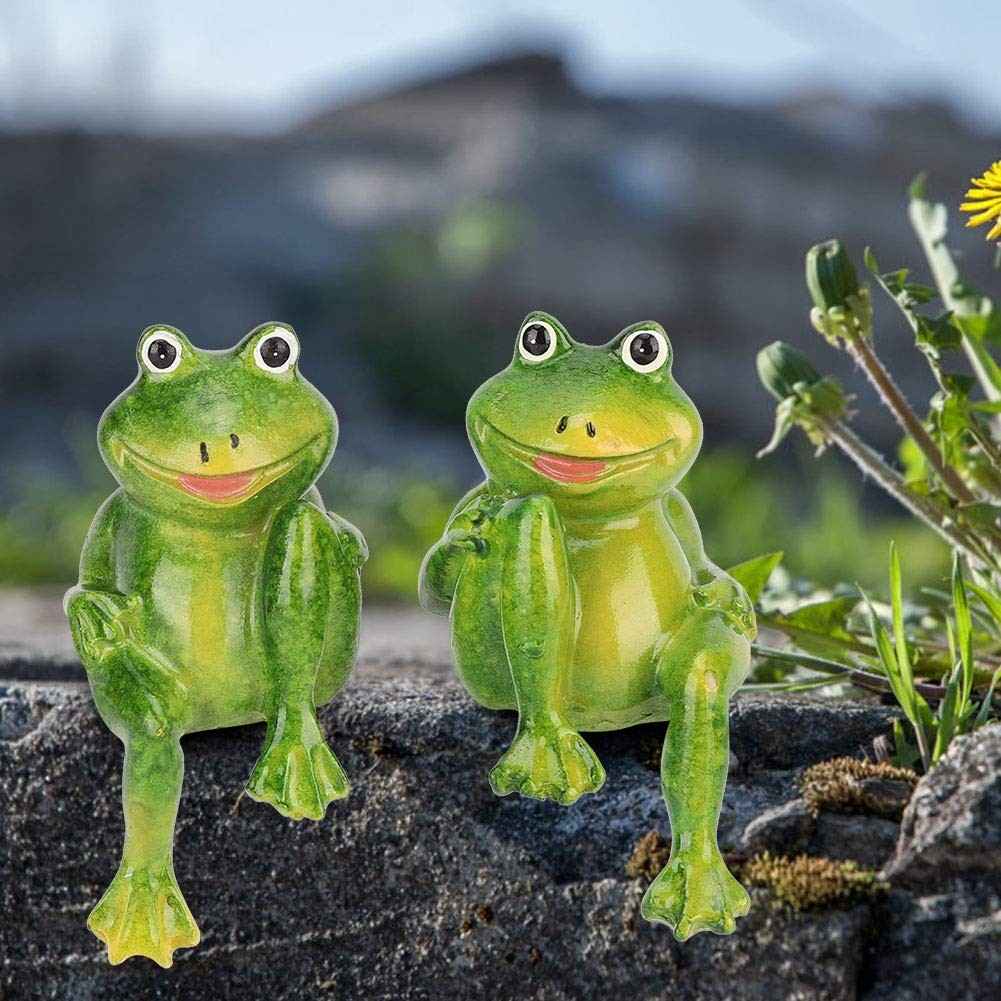 Sapos de Resina para Decoração de Jardim e Ambientes Internos - Estatuetas Requintadas em Miniatura