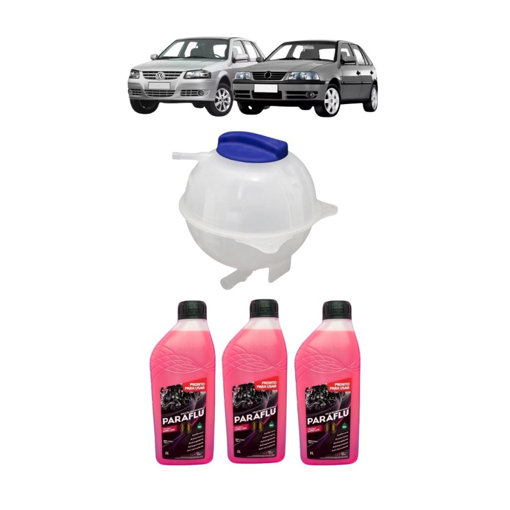 Reservatório Água Radiador Gol G3 G4: Kit Completo