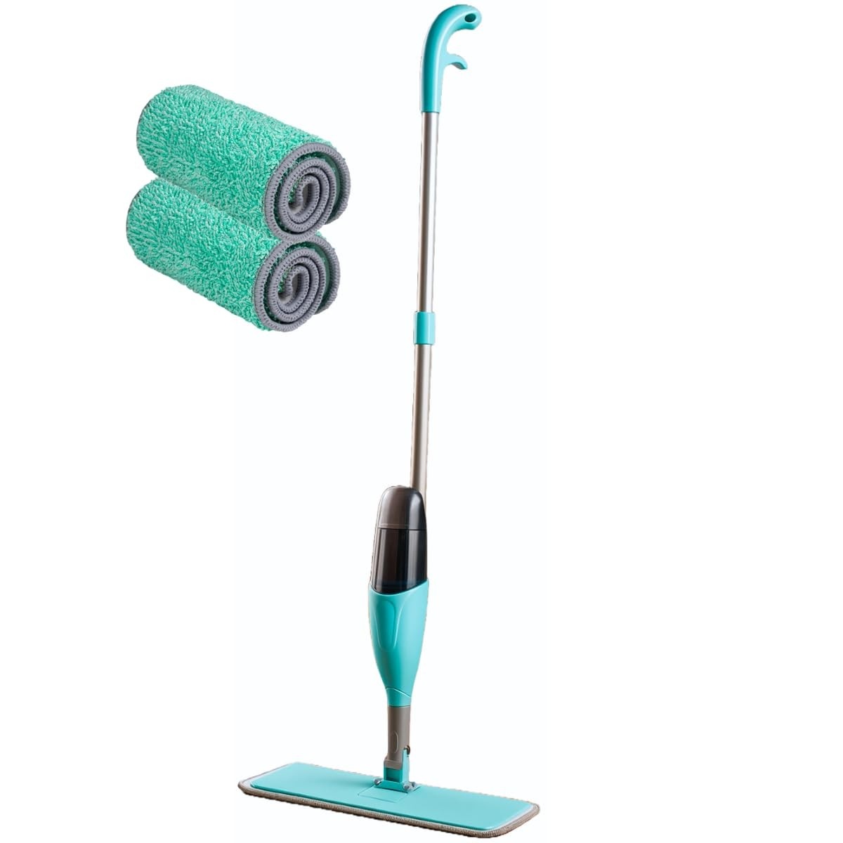 Mop Spray 3 em 1 com Reservatório 400ml - Kit Completo com 2 Refis de Microfibra | Lava, Enxágua e Seca Pisos e Azulejos