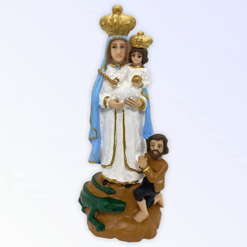 Imagem Nossa Senhora da Penha em Resina 15 cm - Decoração Sagrada com Detalhes Finais